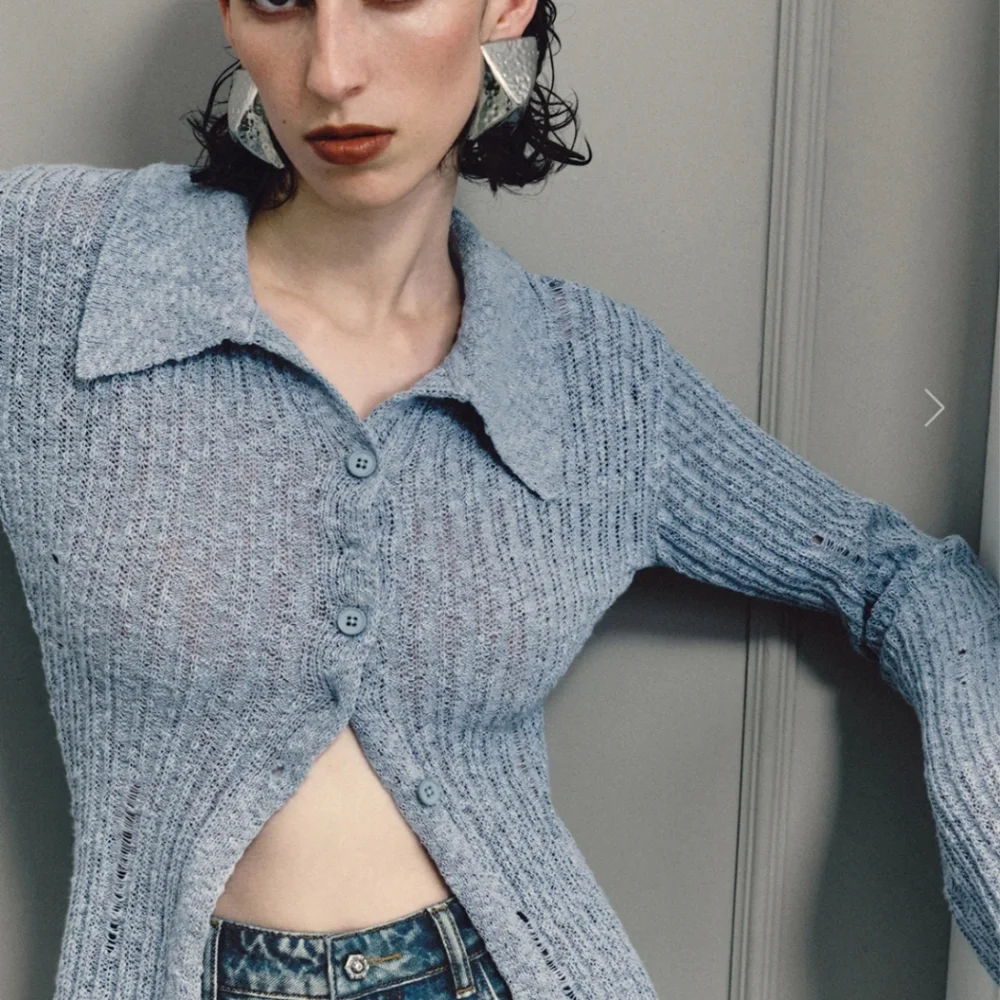 NWT URBAN REVIVO SKATER SKINNY KNITTED CARDIGAN - Picture 2 of 9